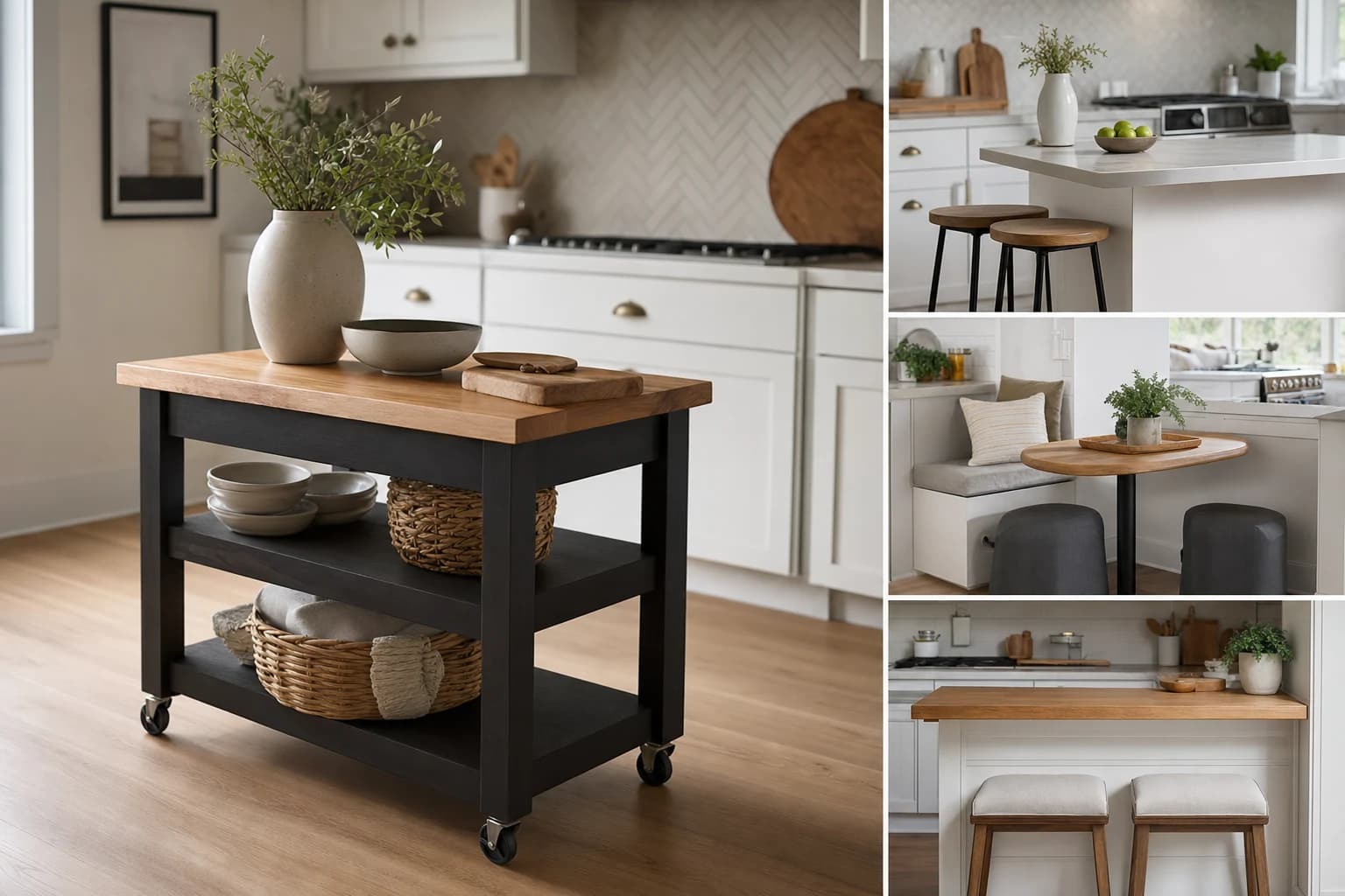 Best Kitchen Island Alternatives for Small Kitchens